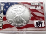 American Eagle Silver $ 2008 Unc in plastic holder