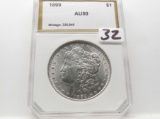 Morgan Silver $ 1899 PCI AU (Only 330,846 minted) SEMI KEY
