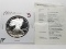 1987S Silver American Eagle Proof with COA, no box, rim toning