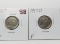2 Buffalo Nickels better dates: 1917 VF, 1917D F