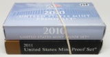 2 US Proof Sets: 2010, 2011