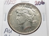 Peace $ 1927D AU ?cleaned better date