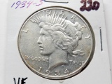 Peace $ 1934S VF better date