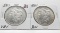 2 Morgan $: 1883 Unc, 1884 AU
