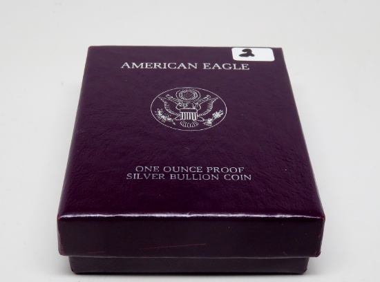 1986 Silver American Eagle Proof boxed/wCOA