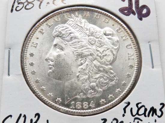 Morgan $ 1884CC CH BU ?Vam 3, rev toning