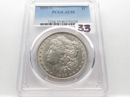 Morgan $ 1892-O PCGS AU55