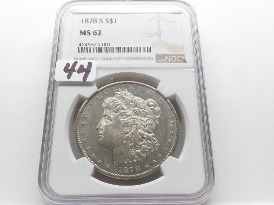 Morgan $ 1878S NGC MS62