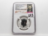2014W  Kennedy 50th Anniversary High Relief Reverse PF Silver Half $ NGC Early Release PF69