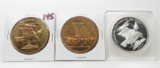 3 Missouri Sesquicential Medals, no repeat, 2 Bronze, 1 Silver 1971