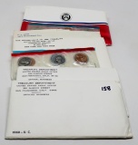 7 US Mint Sets: 1968, 69, 70 (no outer envelope), 72, 74, 80 (no outer envelope), 87  (Face $16.29)
