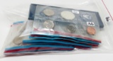 11 US Mint Sets no outer boxes: 1965 SMS, 1966 SMS, 70, 2-71, 3-72, 2-73, 74   (Face $23.79)