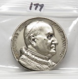 Pope John XXIII 49mm medal 2.675 tr oz, ? Silver plated