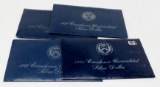 4 Eisenhower Unc Silver $ (blue envelopes): 1971, 72, 73, 74