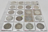 20 Silver Morgan $ in 2x2's: 8-1921, 6-1921D, 6-1921S
