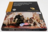 2 Presidential $ Proof Sets: 2008, 2012 Key Date