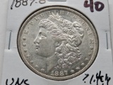Morgan $ 1887-O Unc ?lightly cleaned