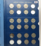 Whitman Buffalo Nickel Album, 57 Coins, no keys. Type 1 (1913 VF, 13D EF, 13S VG); Ty 2 (13 acid dt,