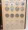 Dansco Kennedy Half $ Album, 1964-2003D, 71 Coins (8 Silver), many Unc or better