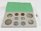 1958 P&D US Mint Set in original holder, 10 Coins toning, final double mint set produced