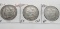 3 Morgan $: 1878 EF, 1880-O EF clea, 1884 VF