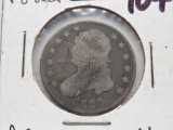 Capped Bust large Quarter 1822 AG scratches better date
