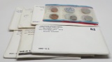 6 US Mint Sets: 1968, 69, 70 (no outer envelope), 72, 74, 80 (Face $14.47)