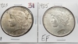 2 Peace $: 1923 AU, 1925 EF