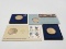 4 Bicentennial Medals: 2 included with First Day Covers, 2 in cases