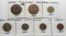 7 World: 2 GB Penny (1918, 1964); 3 France (10 FR 1952, 10 & 20 Centimes 1963); 2 Canada Cents (1956