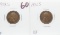 2 Lincoln Wheat Cents better dates: 1912S VF, 1913S VF