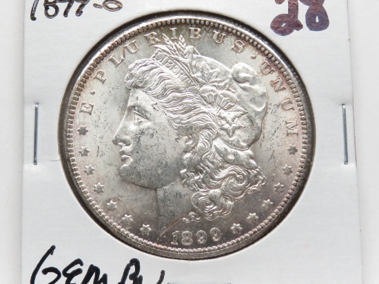 Morgan $ 1899-O Gem BU light rim toning