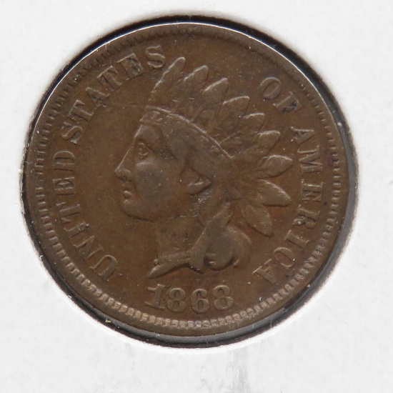 Indian Cent 1868 VG better early date