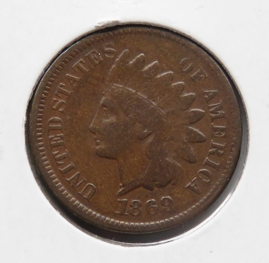 Indian Cent 1869/9 VG