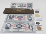 Replica/Copy Coins & Currency: 13 Coins, 3 Currency