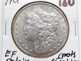 Morgan $ 1901 EF details spots scratches better date