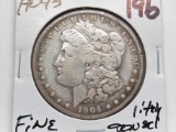 Morgan $ 1904S Fine lightly toned