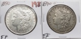 2 Morgan $: 1890 EF, 1890S EF