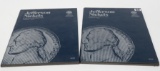 2 Whitman Jefferson Nickel Albums, 1939 -1990D, Total 71 Coins, dates unchecked