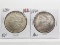 2 Morgan $: 1889 EF, 1898 AU