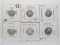 6 Type Dimes: Bust 1836 AG, Seated 1837 No Stars Poor, Barber 1912 AG, Mercury 1945D F, 2 Roosevelt