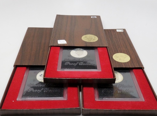 3 Eisenhower PF $ (brown box): 1971S, 1973S, 1974S