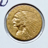 $2.50 Gold Indian 1914 Unc ?obv field rubs