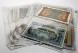 20 German banknotes 1900, 1903, 1908, 1910, 1914, 1919, 1920, 1922, 1923, 1924 in 2 pocket vinyl pag