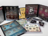9 Coin Sets in Folders or Holders, includes total: 3 Clad Kennedy Half $; 24 Nickels (Liberty, Buffa