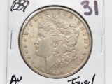 Morgan $ 1889 AU toned