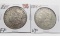 2 Morgan $: 1884 EF, 1885-O VF