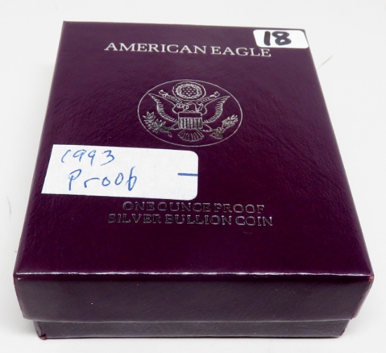 Silver American Eagle Proof 1993 complete