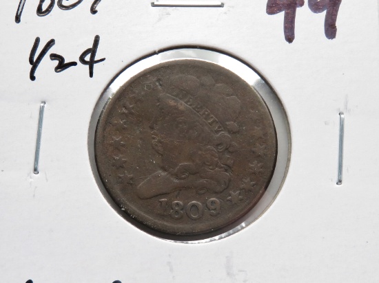 Classic Head Half Cent 1809 Good