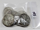 20 Silver Walking Liberty Half $ 1940's